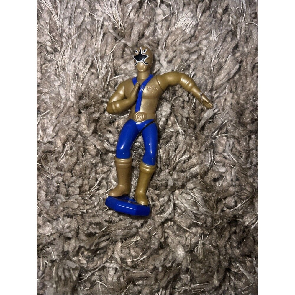 Mighty Morphin Power Rangers Gold Ranger Action Figure Figurine Cake Topper